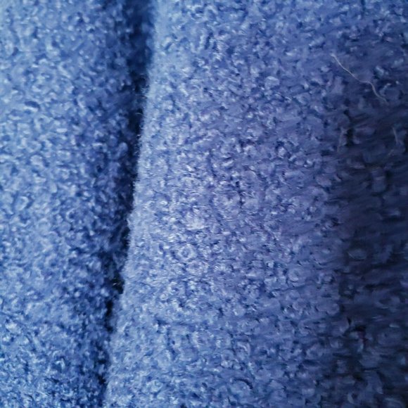 NWoT Women's ANTHONY RICHARDS Berber Blue Coat Jacket Button Front - Picture 6 of 7